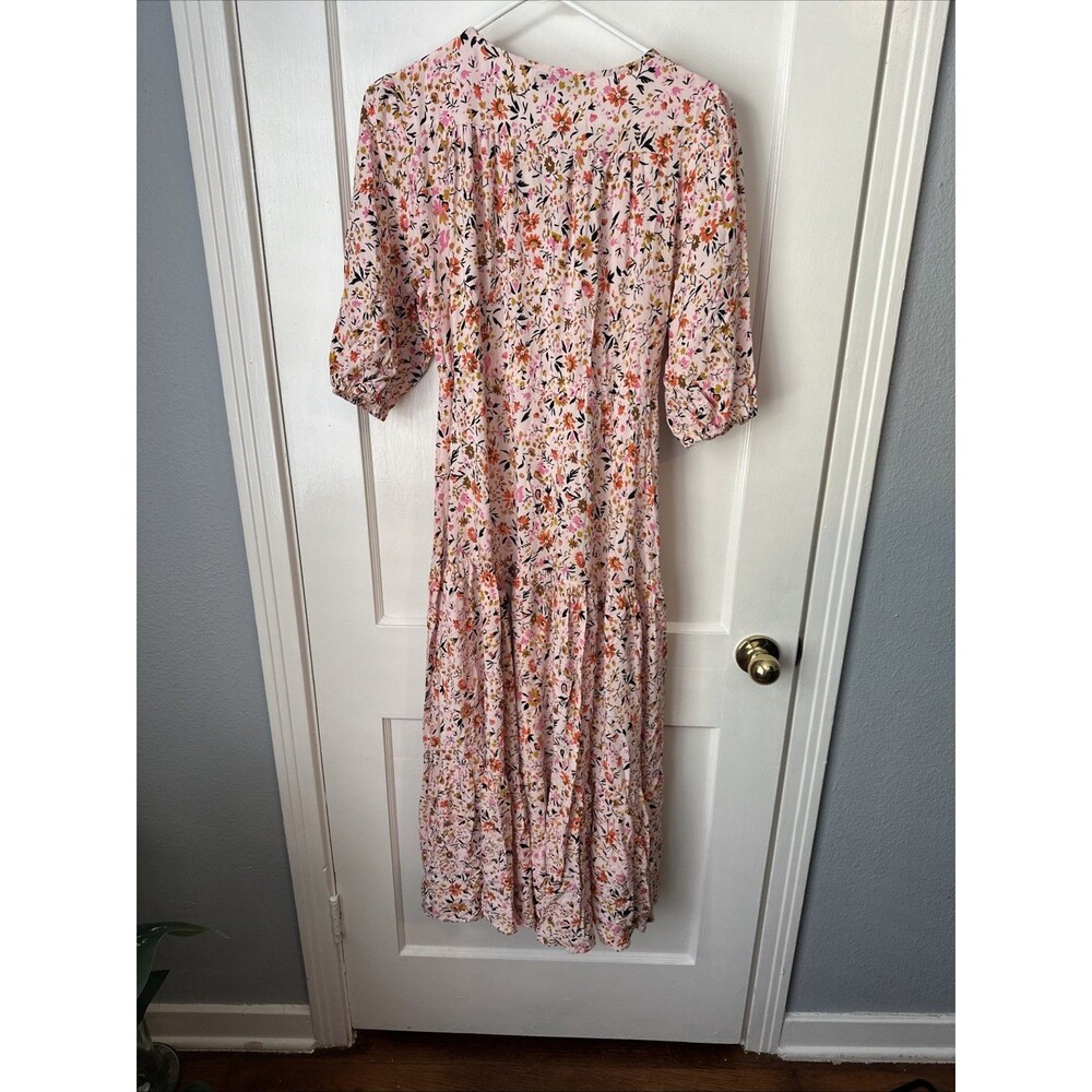 Petal And Pup Dress Floral Maxi Kelda Balloon Sleeve Prairie Women's Large - Picture 10 of 11